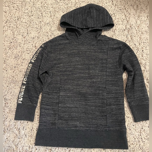 Cat & Jack Other - Cat & Jack Dark Gray Hooded Sweatshirt with Sleeve 'Future Focused'